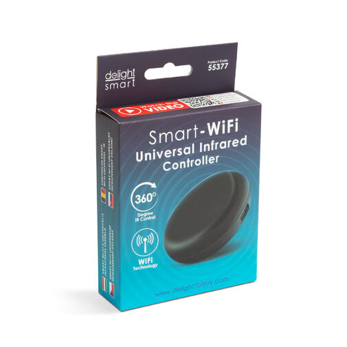 55377 • Smart Wi-Fi-s univerzális infravörös vezérlő - USB - fekete