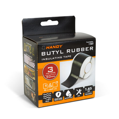 11069 • Önzáró butilgumi szigetelőszalag - 3 m x 50 mm x 1,65 mm - fekete