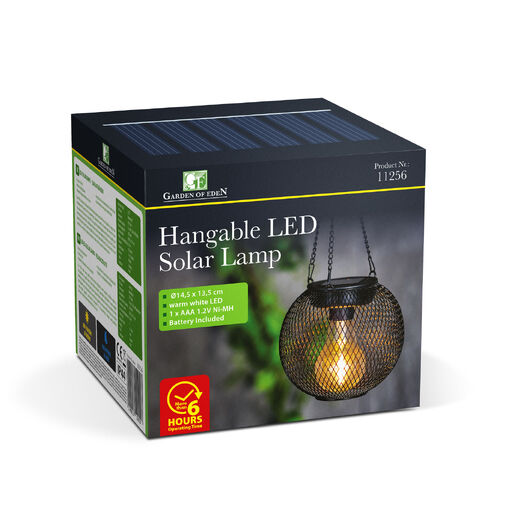 11256 • LED-es szolár lámpa - felakasztható - 14,5 x 13,5 cm