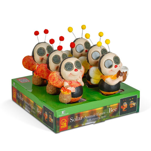 11420 • Szolár állatfigura - méhecske - mozgó szemekkel - 112 x SMD LED - 22 cm - 2 féle