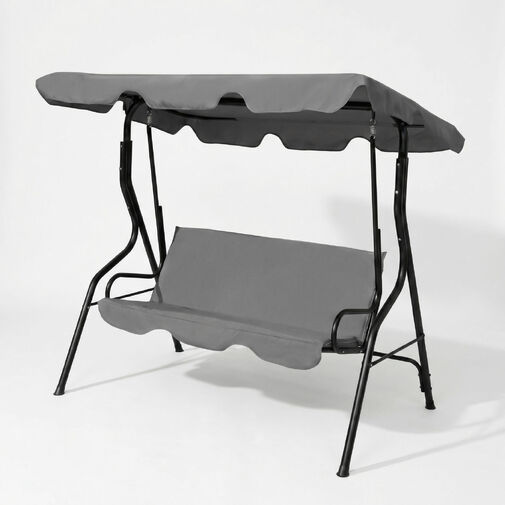 11492B • Kerti hintaágy - 170 x 110 x 153 cm - szürke