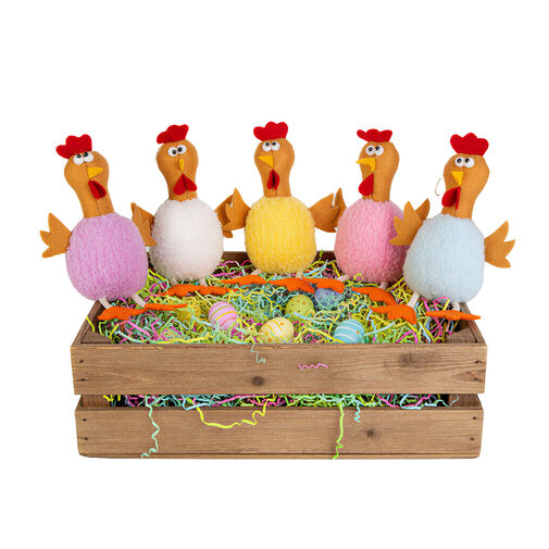 11583 • Textil dekoráció - csirke - 23 cm - 5 féle