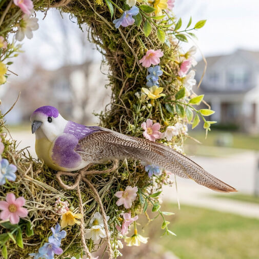 11693 • Kerti dekoráció - madárka - 12 cm - csipeszes - 2 db / csomag