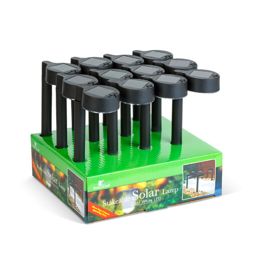 11705 • Leszúrható szolár lámpa - 1 LED - fekete - 31,5 x 7 x 9,5 cm