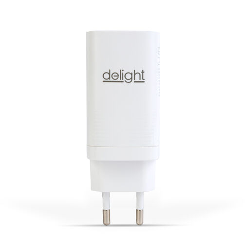 55060 • Hálózati Adapter USB + Type-C PD45W gyorstöltéssel - fehér