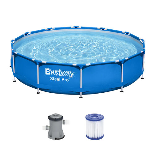 56394 • Merevfalú medence vízforgatóval - 366 x 76 cm - 6473 L