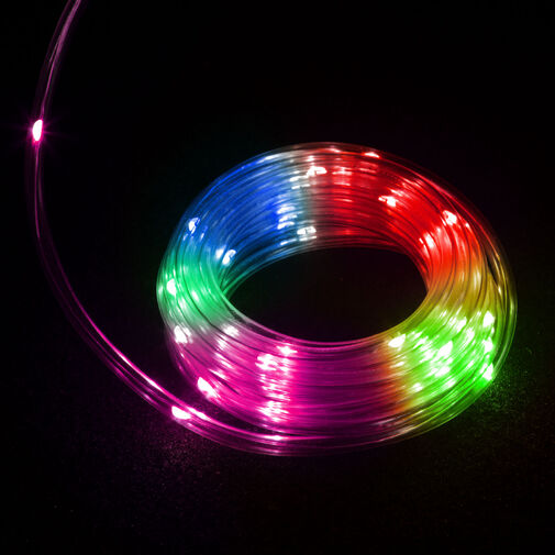 56517 • LED fénykábel - 50 LED - 5 méter - színes - 3 x AA - IP44