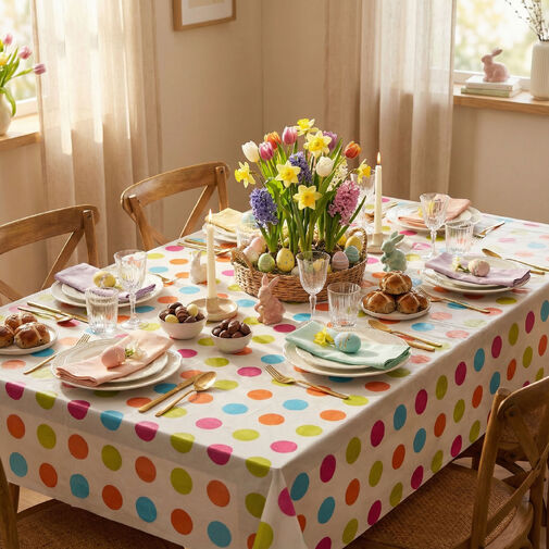 57953 • Húsvéti asztalterítő - flannel - 132 x 178 cm