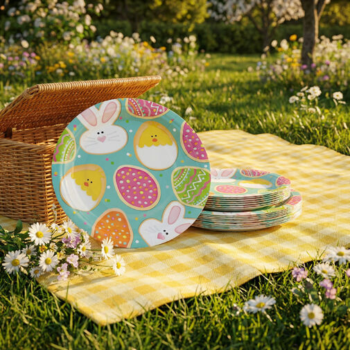 57988 • Húsvéti papírtányér - 23 cm - 8 db / csomag