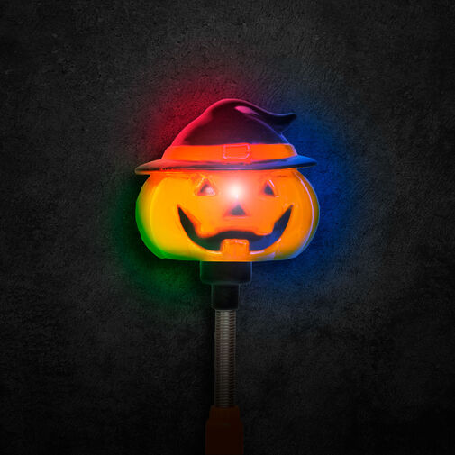 58112A • Halloween-i LED lámpa - rugós tök - elemes