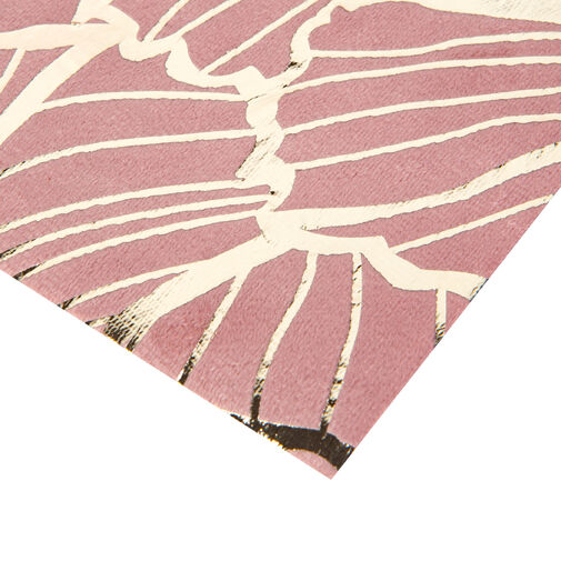 58201A • Karácsonyi asztalterítő futó - rózsaszín / arany - 180 x 28 cm