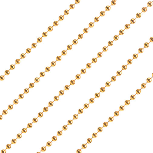 58244D • Dekor gyöngyfüzér - arany színben - 3,6 m