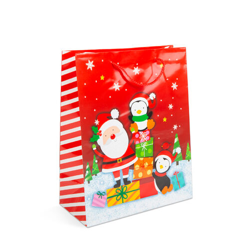 58298 • Karácsonyi ajándéktasak - papír - 265 x 127 x 330 mm - 4 féle / csomag - 12 db / csomag