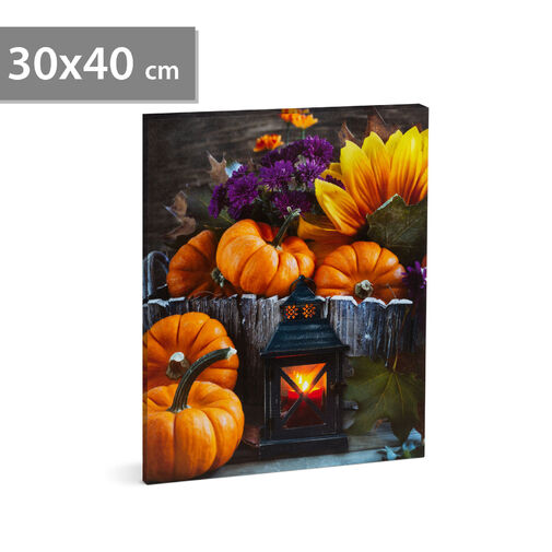 58399 • Halloween-i LED-es hangulatkép - fali akasztóval, 2 x AA, 30 x 40 cm
