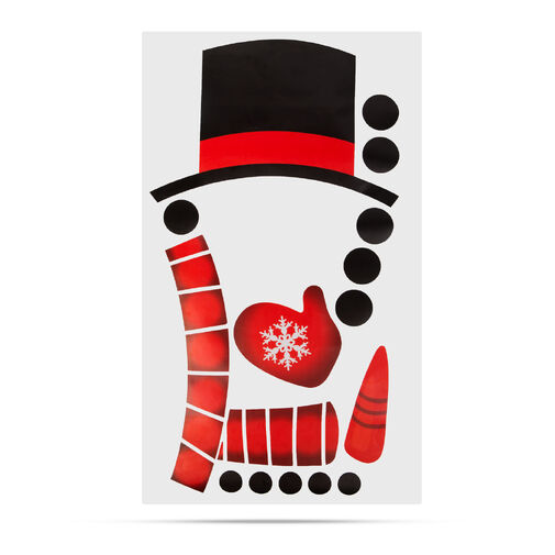 58532 • Karácsonyi matrica szett - hóember - 40 x 70 cm