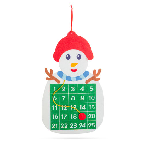 58625B • Karácsonyi adventi naptár - Hóember - tépőzáras jelölővel
