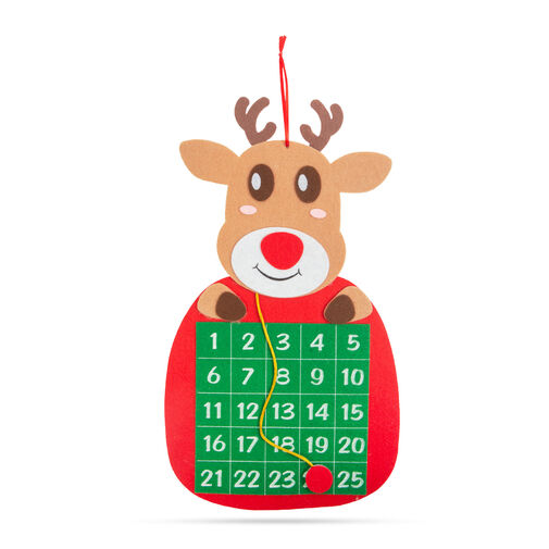 58625C • Karácsonyi adventi naptár - Rénszarvas - tépőzáras jelölővel