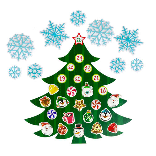 58635A • Karácsonyi öntapadós falmatrica - adventi kalendárium