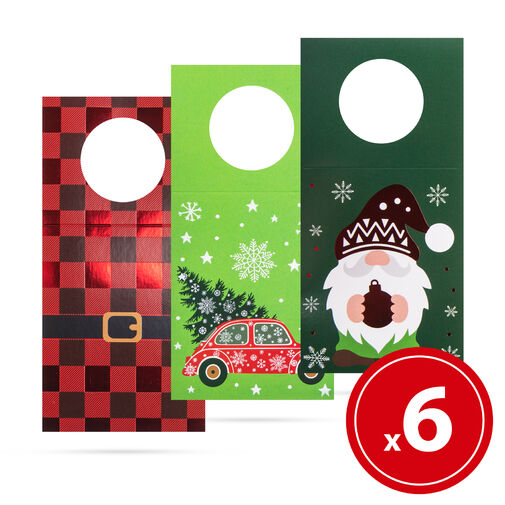 58686 • Karácsonyi italosüveg kártya - 6 db / csomag