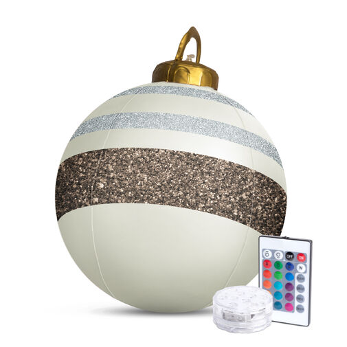 58740A • Felfújható RGB LED-es óriás karácsonyi gömb - 60 cm