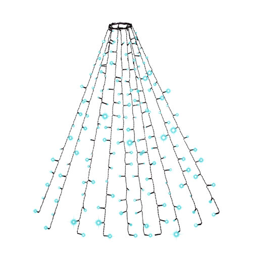 58931 • LED karácsonyfa fényfüzér - 1,9 m - 120 LED, hidegfehér - IP44