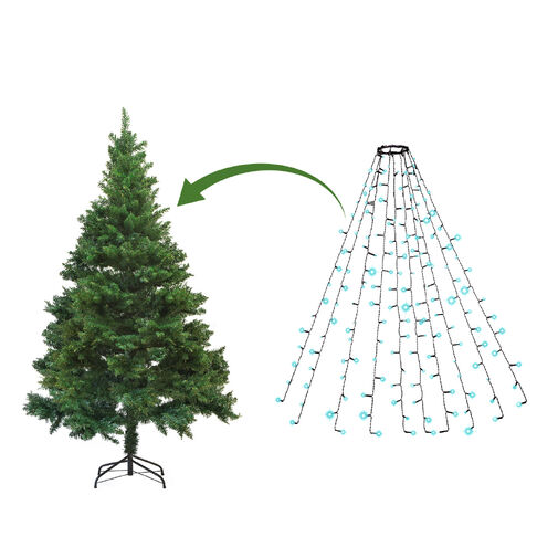 58931 • LED karácsonyfa fényfüzér - 1,9 m - 120 LED, hidegfehér - IP44