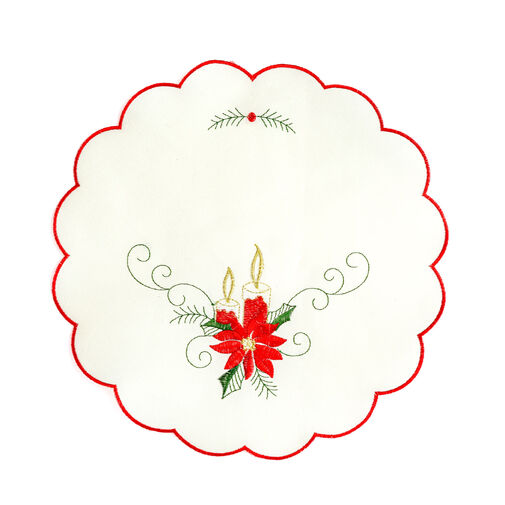 59723 • Karácsonyi asztalterítő - hímzett - 29 cm - 3 féle