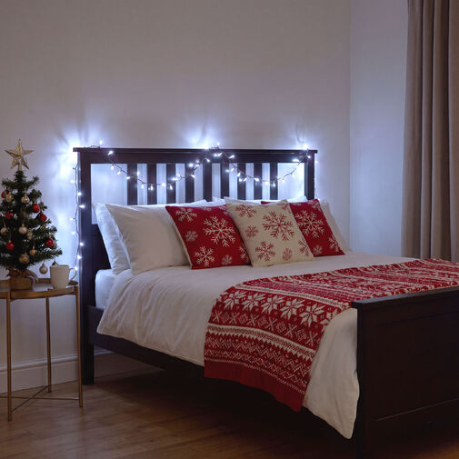 59768C • Fényfüzér - 20 m - hidegfehér - 400 LED - 100-240V - 6W - zöld kábel