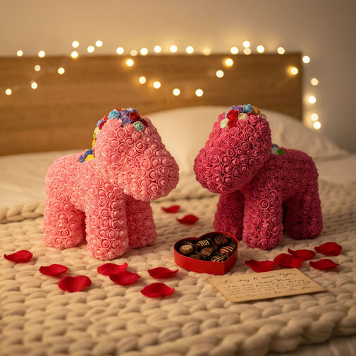 A0221-U • Rózsapóni - rózsaszín - 40 cm