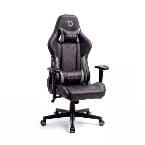 BMD1124GY • TItanForce gamer szék párnával - fekete/szürke - 122 x 65 x 53 cm