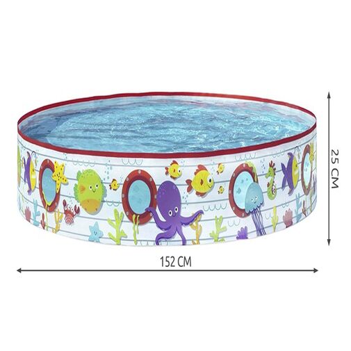 DA00532 • Merevfalú medence gyerekeknek - tengeri mintával - 152 x 25 cm