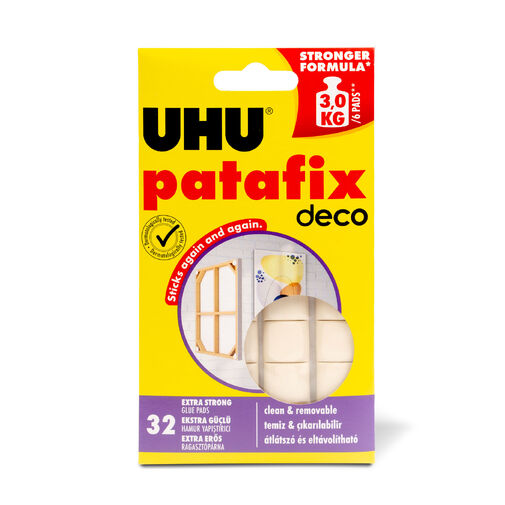 U40660 • UHU Patafix homedeco - fehér gyurmaragasztó  - 32 db / csomag